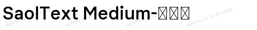 SaolText Medium字体转换